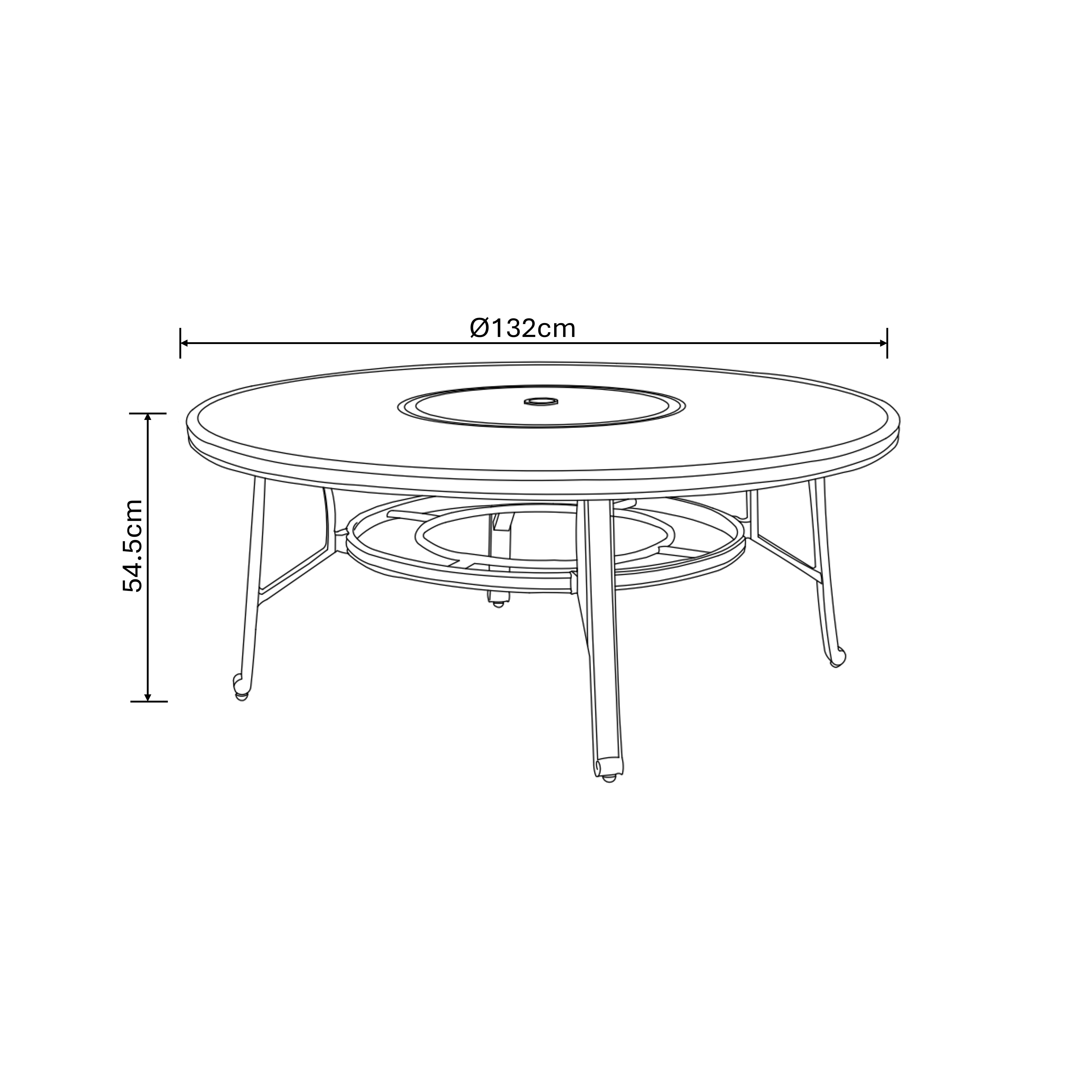 Buxton 4 Seat Cosy Firepit Lounge Set